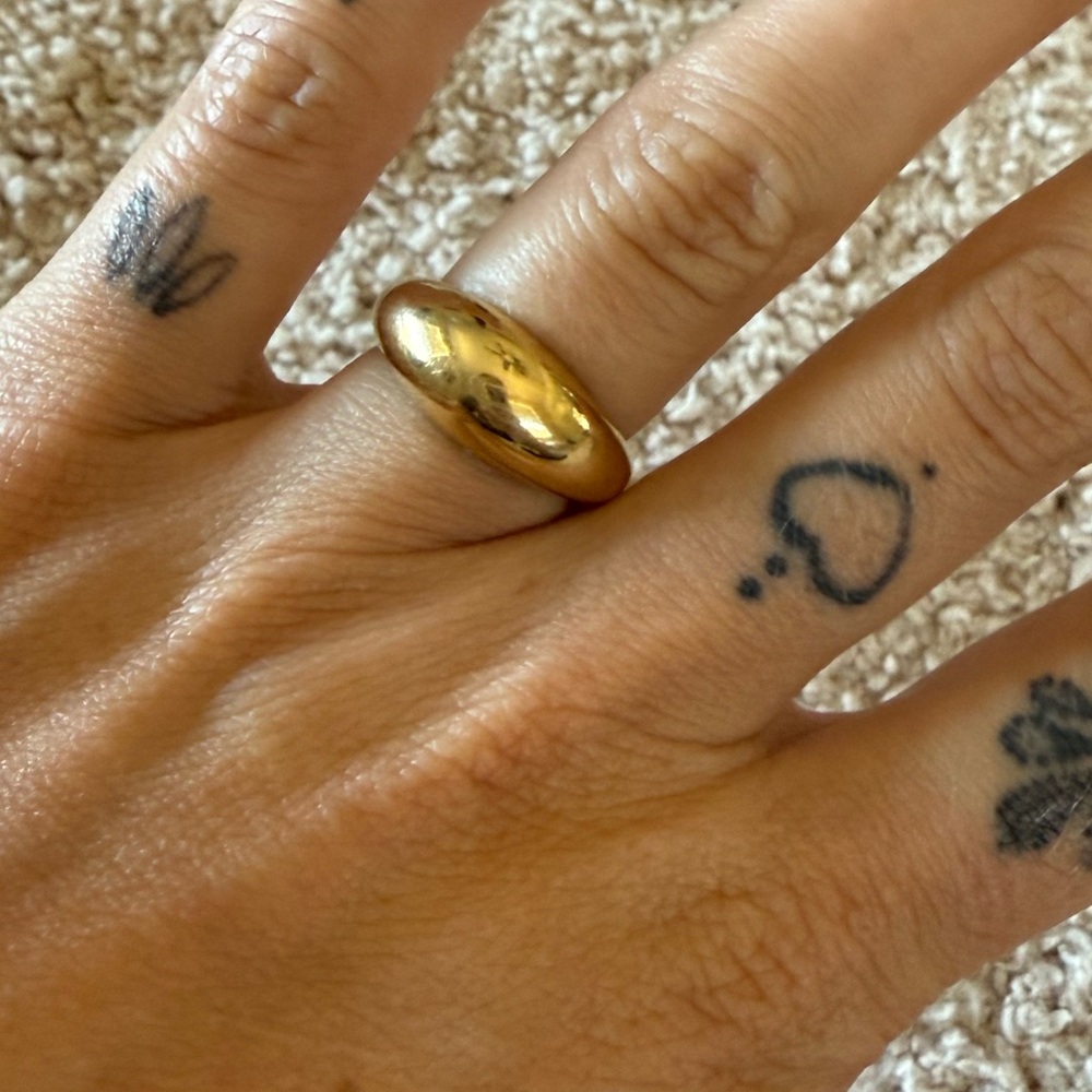 James Michelle Jewelry gold dome ring